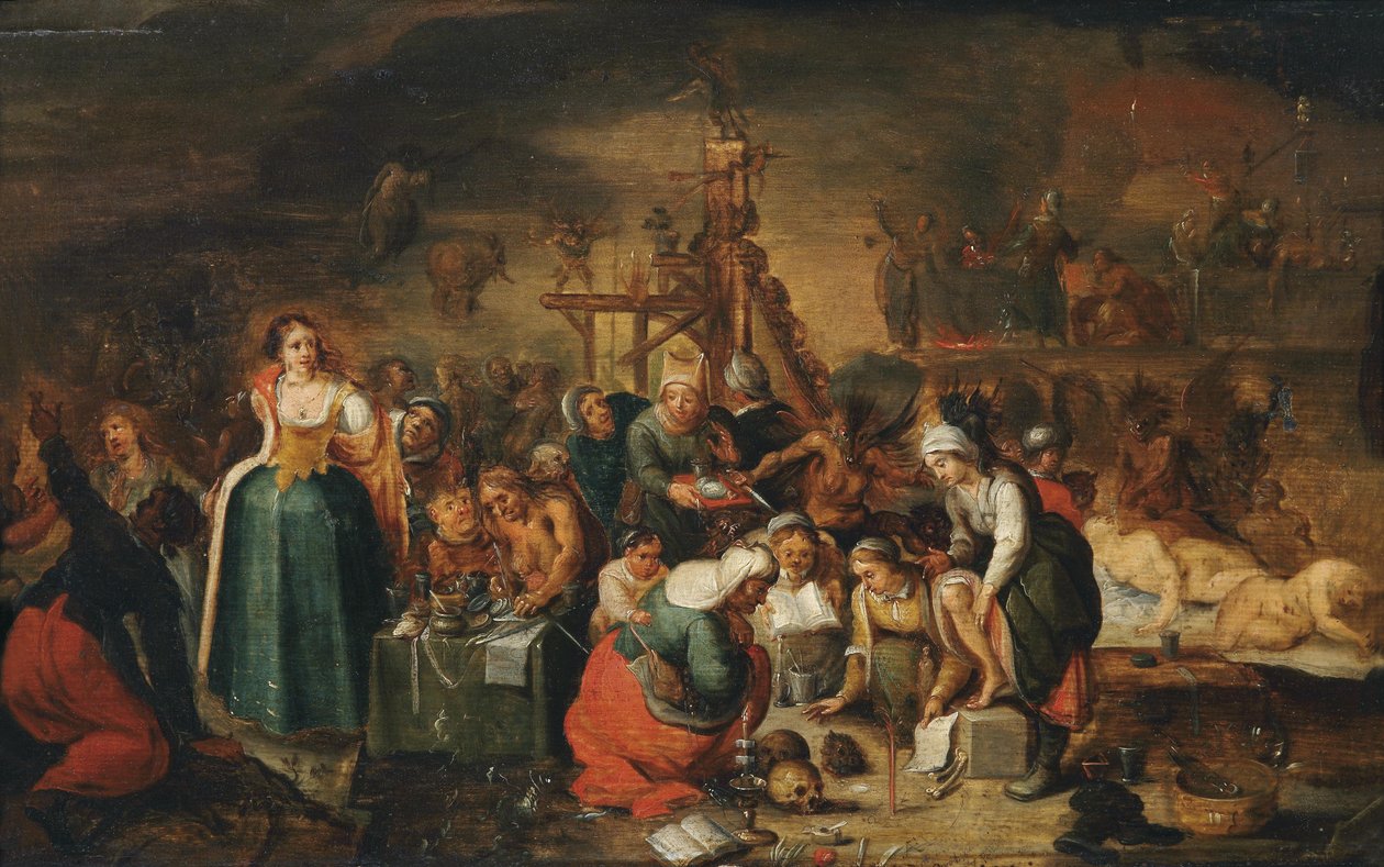 Heksens kjøkken av Frans II Francken the Younger