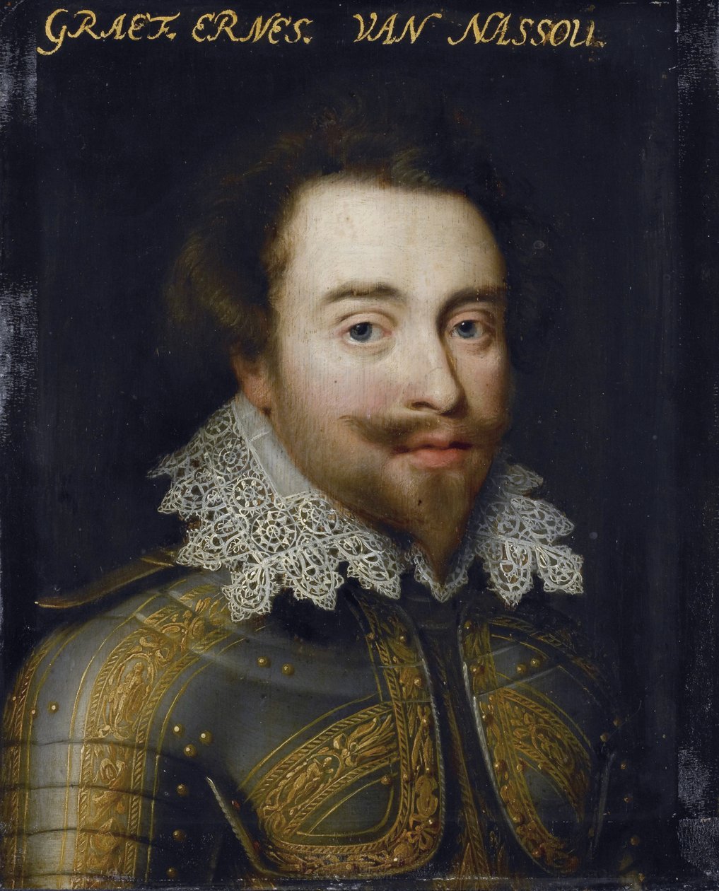 Portrett av Johan Ernst I (1582–1617), grev av Nassau-Siegen av Jan Anthonisz. van Ravesteyn