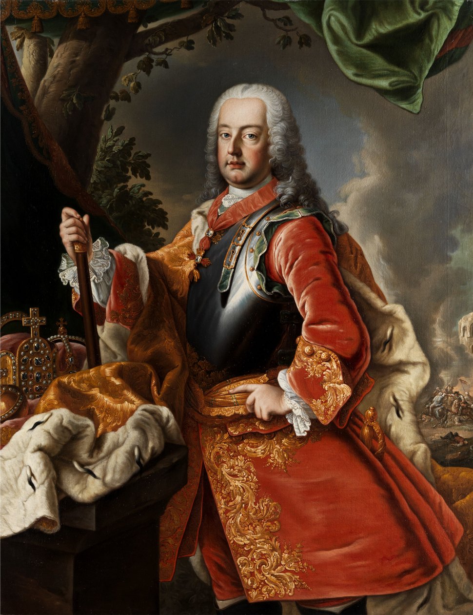 Kaiser Franz I. Stephan av Workshop of Martin van Meytens
