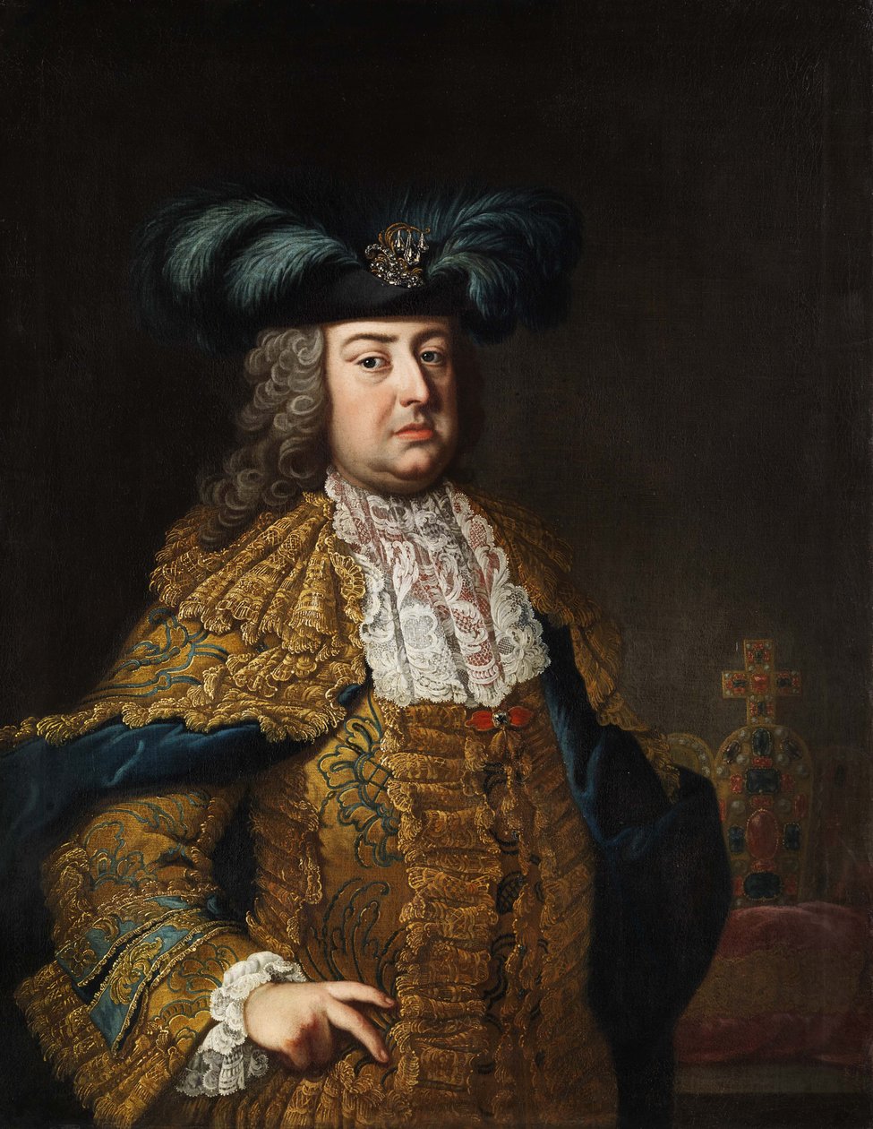 Portrett av keiser Franz Stephan (1708-1765) av Workshop of Martin van Meytens