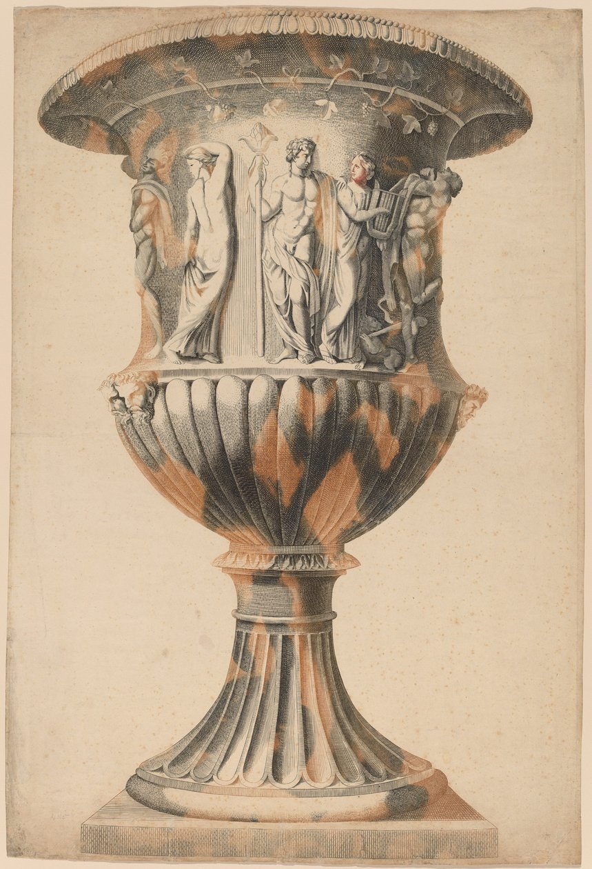 Stor vase av Workshop of Johann Teyler