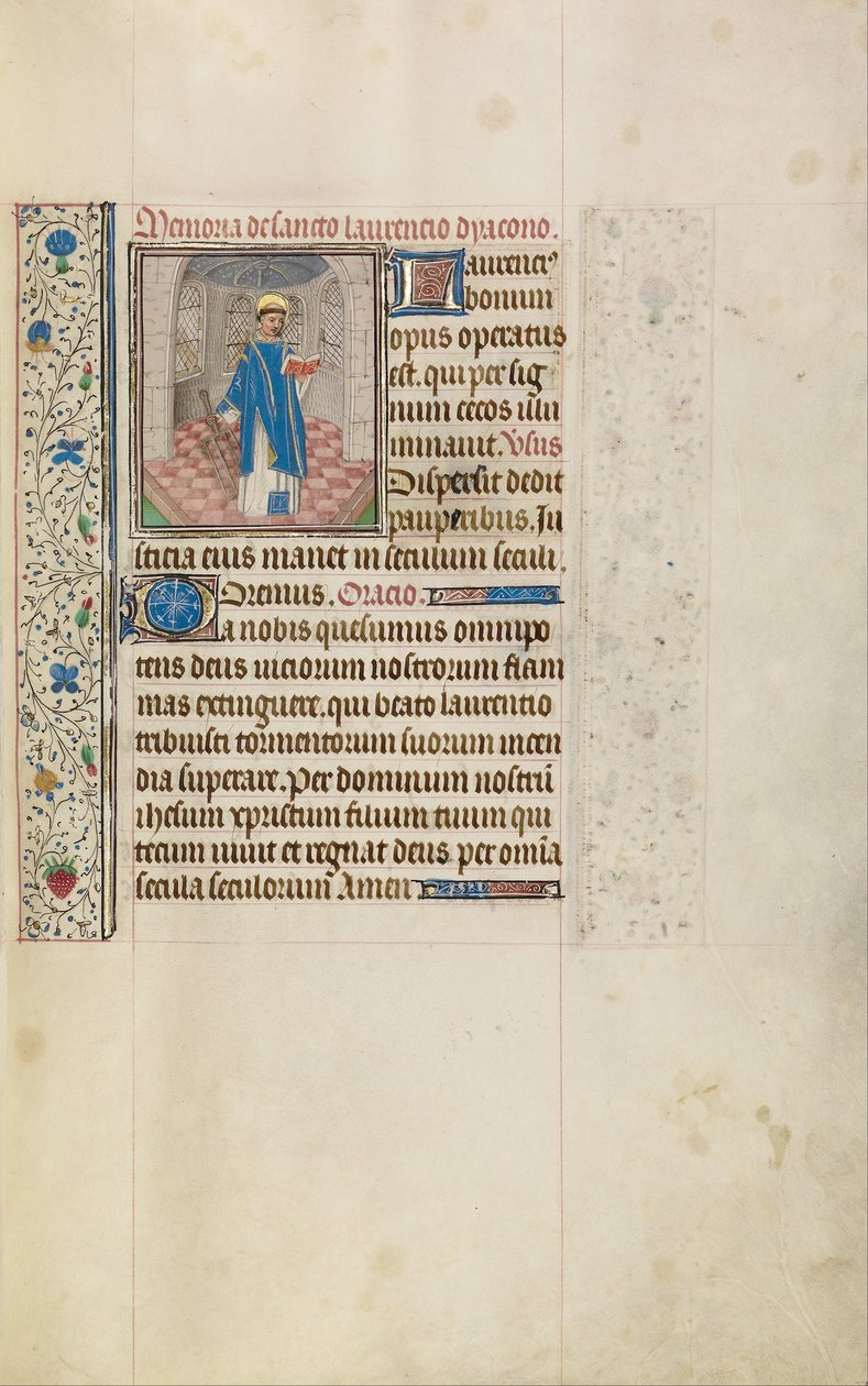 Saint Lawrence av Workshop of Willem Vrelant
