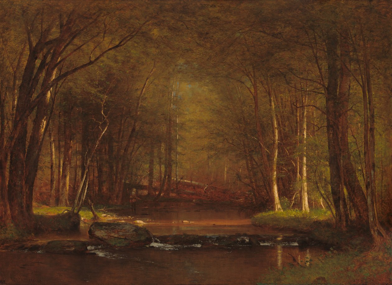 Trout Brook i Catskills, 1875. av Worthington Whittredge