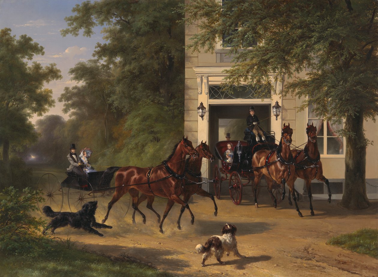 August Belmont og Isabel Perry, 1854. av Wouterus Verschuur
