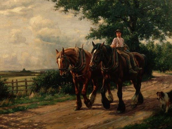 På vei hjem av Wright Barker