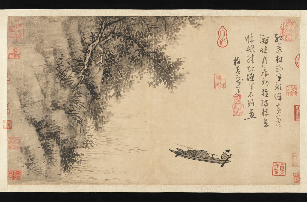 Fisker, ca. 1350. av Wu Zhen