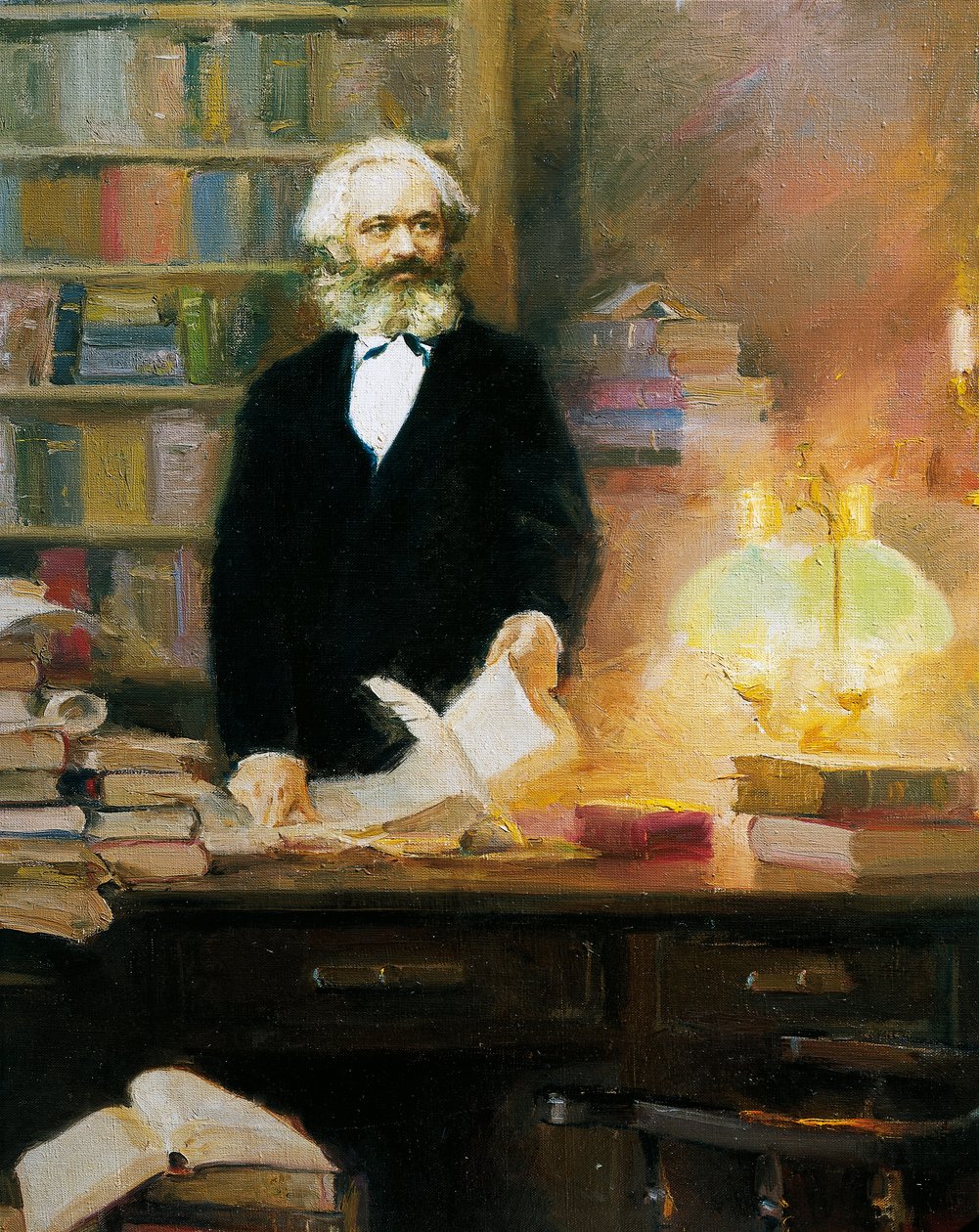 Karl Marx i studioet sitt av Wun Zhang
