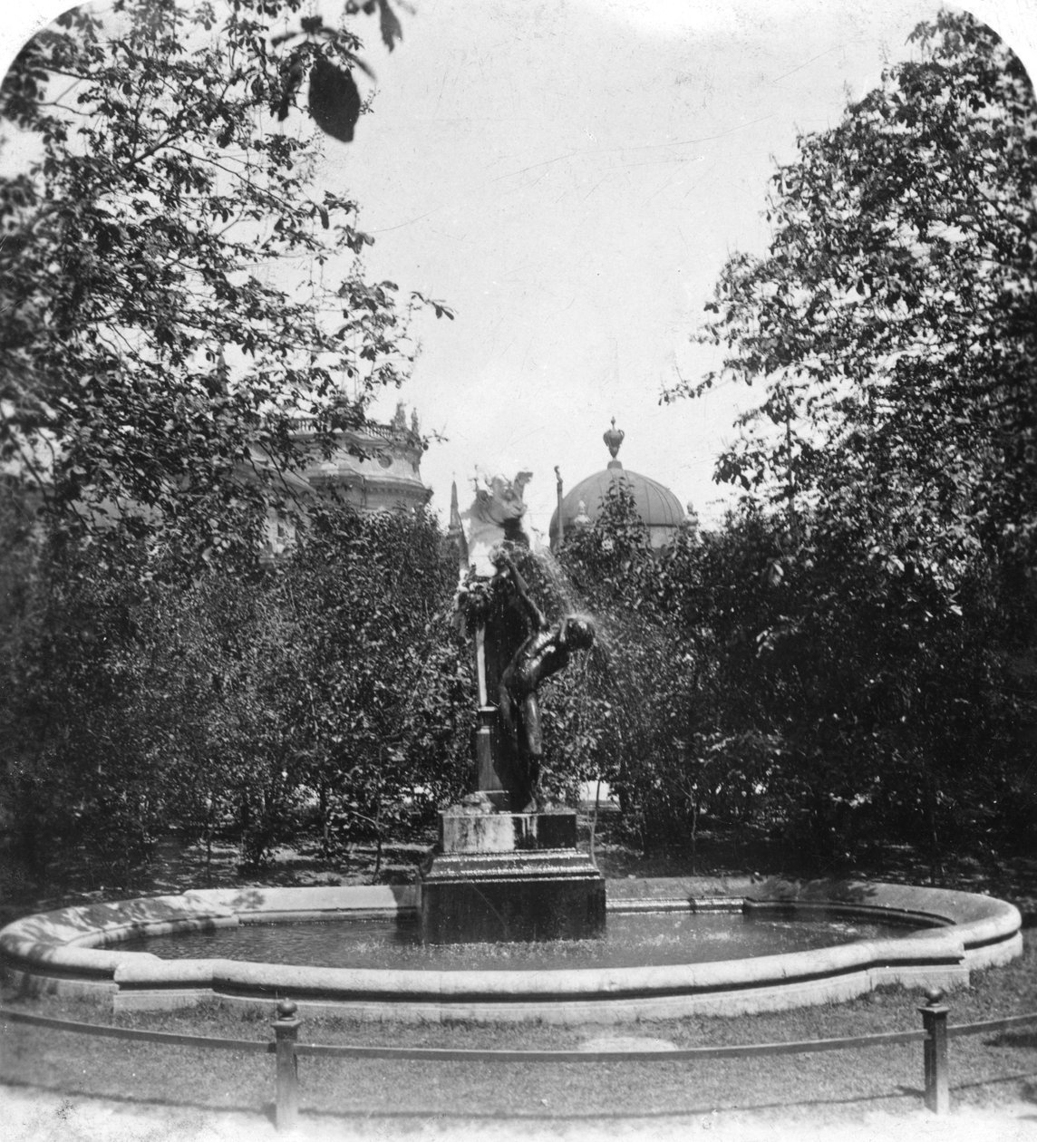 Fountain, München, Tyskland, ca 1900. av Wurthle and Sons