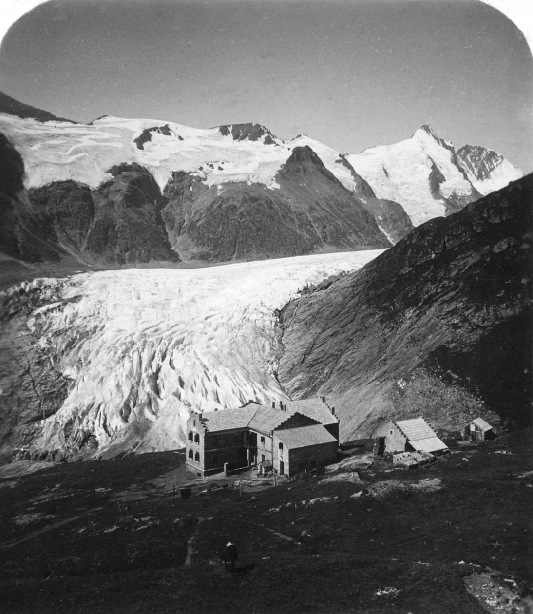 Glocknerhaus, Grossglockner, Østerrike, ca 1900-tallet. av Wurthle and Sons
