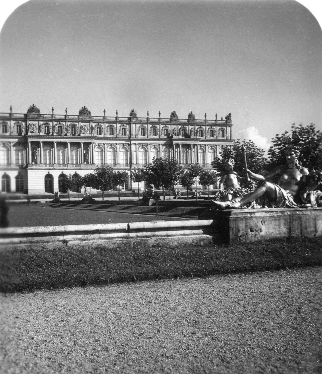 Herrenchiemsee-palasset, Bayern, Tyskland, ca 1900-tallet. av Wurthle and Sons