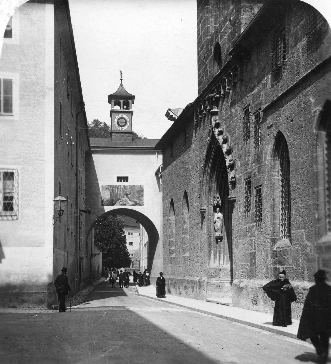 Parish Church Porta, Salzburg, Østerrike, ca 1900-tallet. av Wurthle and Sons