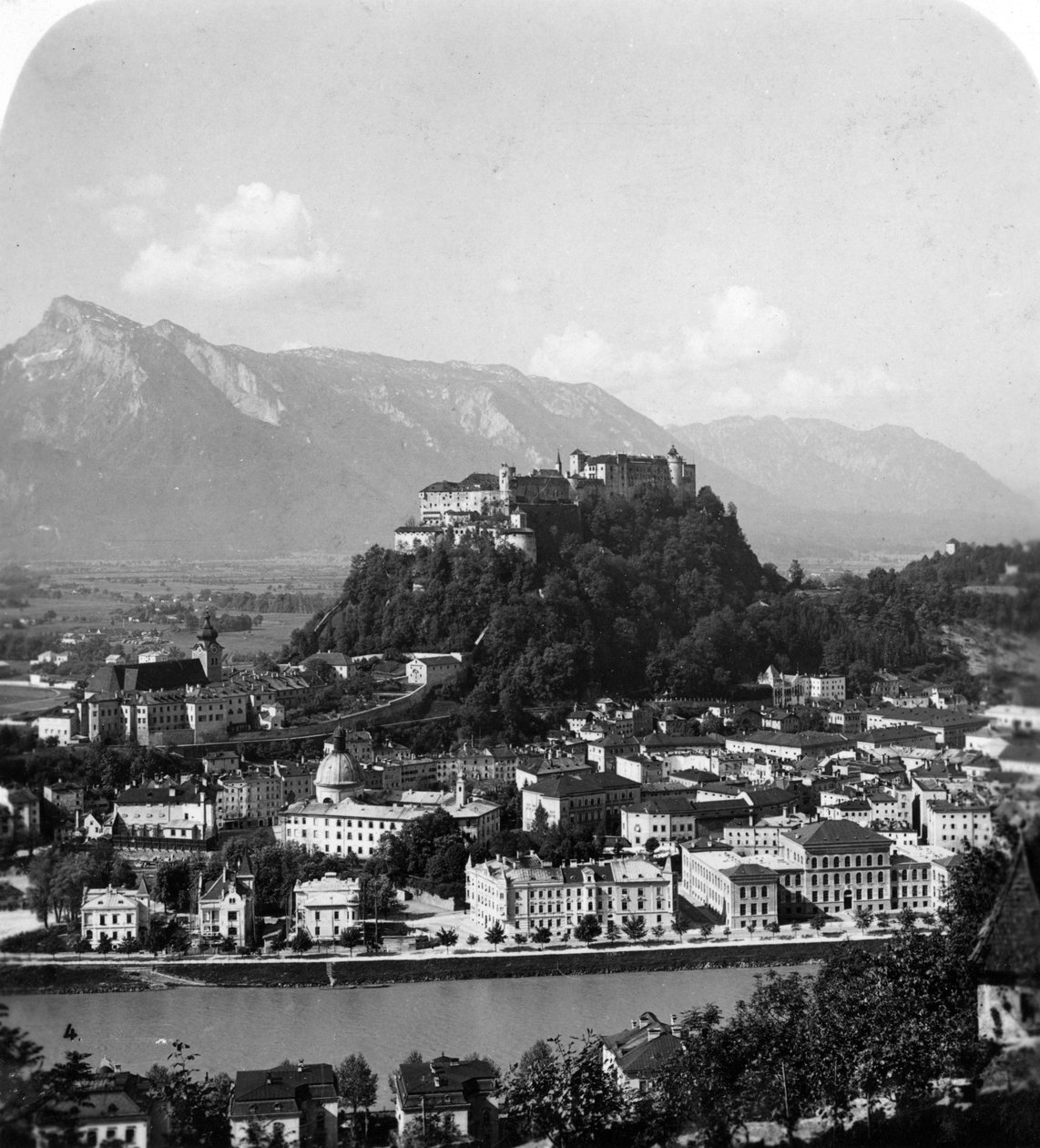 Kapuzinerberg, Salzburg, Østerrike, ca 1900 av Wurthle and Sons