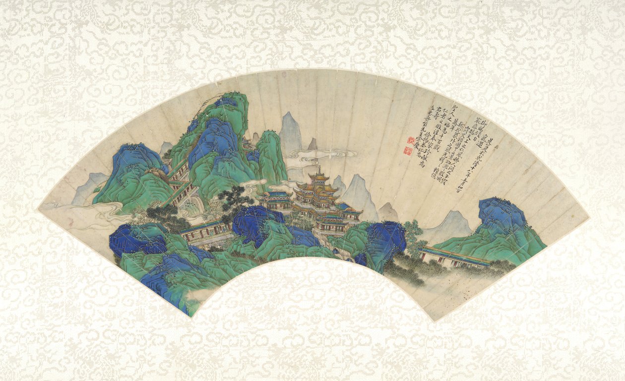 Palaces of the Immortals, datert 1753. av Xu Yang