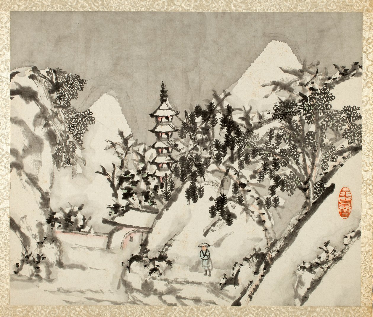 Landskap for Liu Songfu av Xugu