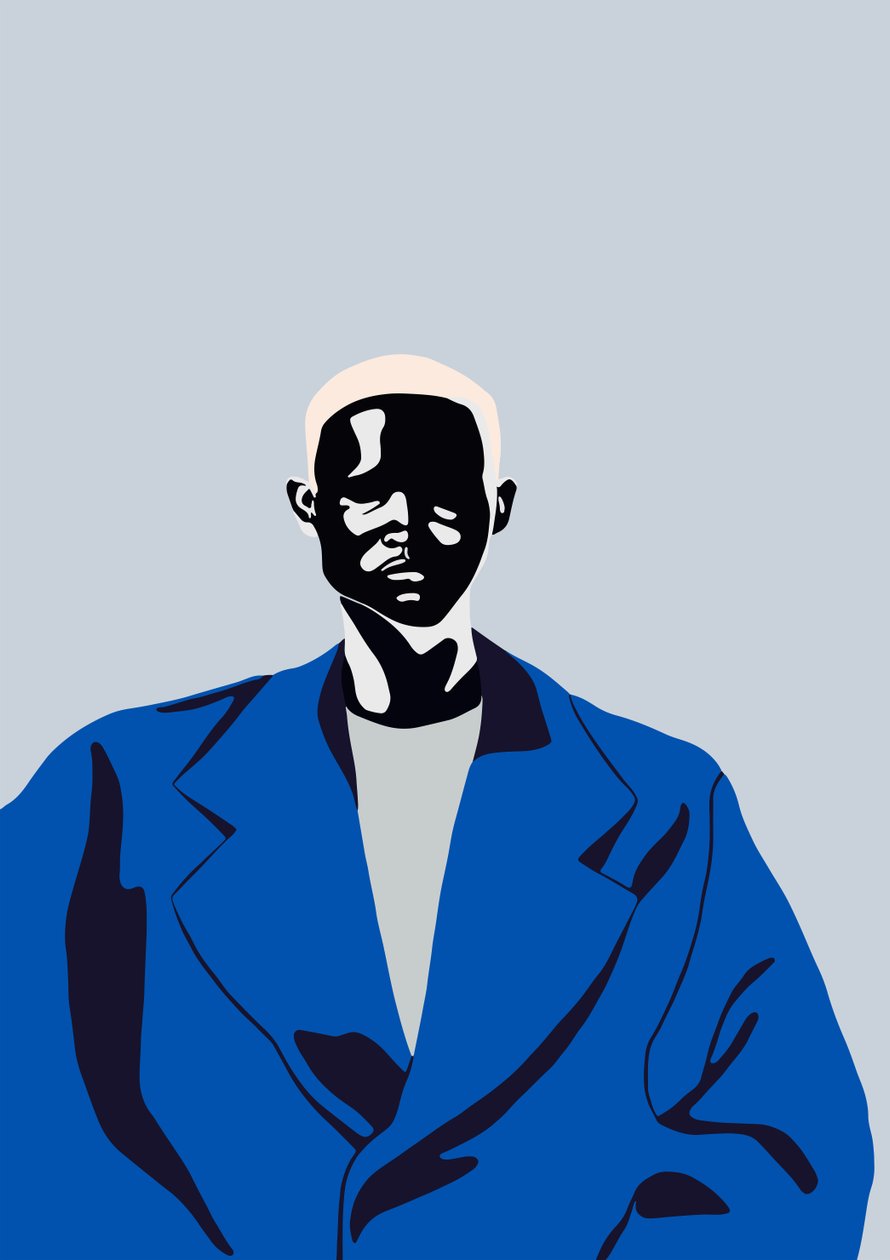 Blue Coat, 2016, (digital) av Yi Xiao Chen