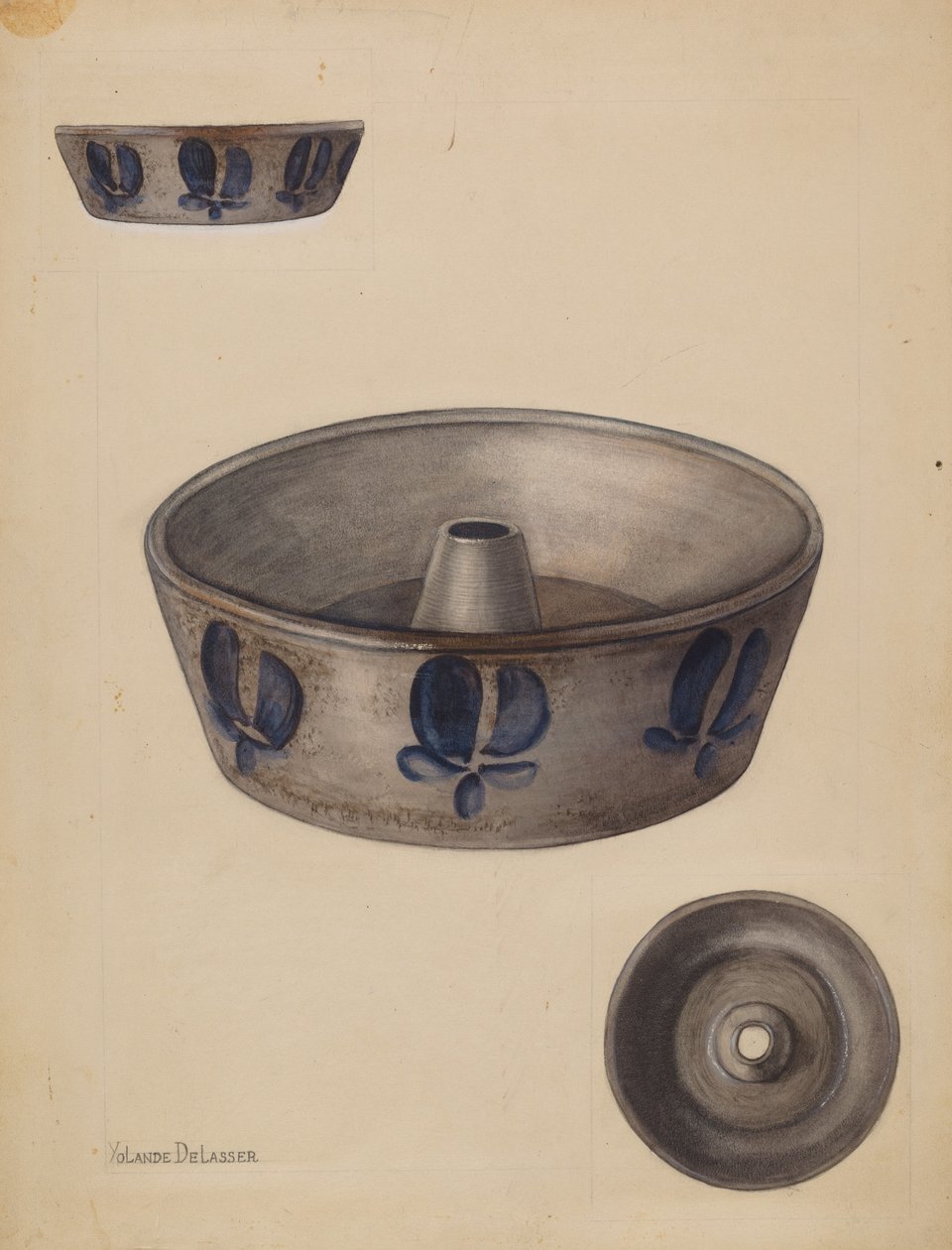 Bakebolle, ca. 1936. av Yolande Delasser