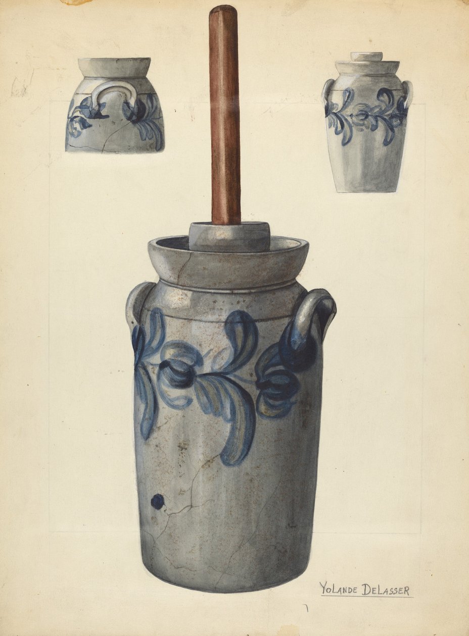 Butter Churn, ca. 1936. av Yolande Delasser