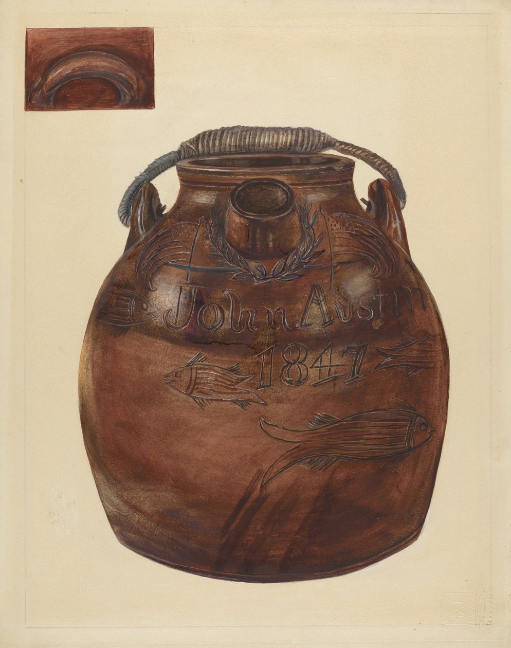 Cider eller vannkanne, 19351942. av Yolande Delasser
