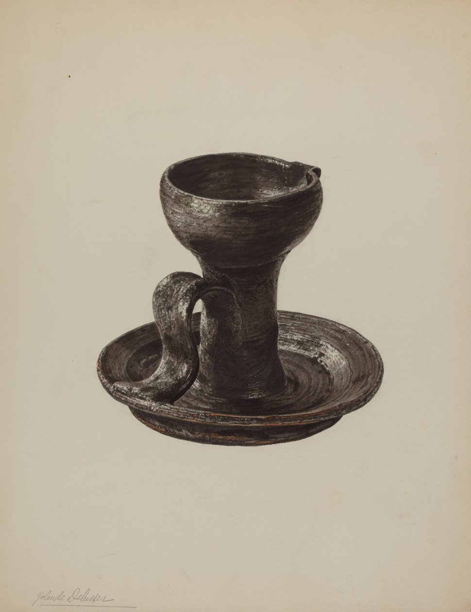 Fettlampe, ca. 1939. av Yolande Delasser