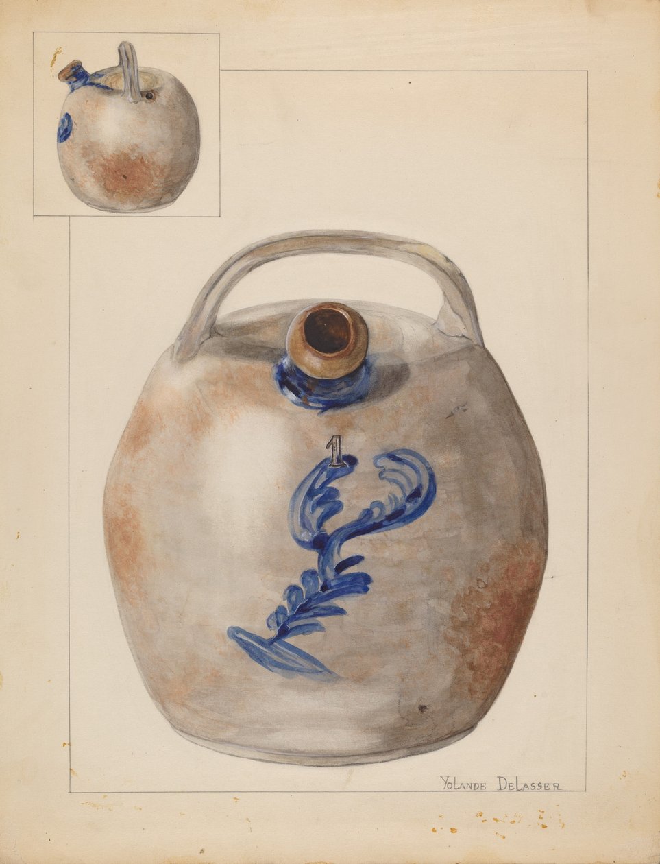 Harvester Jug, ca. 1937. av Yolande Delasser