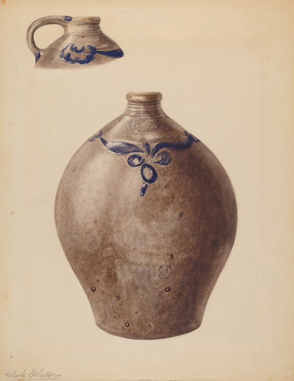 Kanne, sannsynligvis 1937. av Yolande Delasser