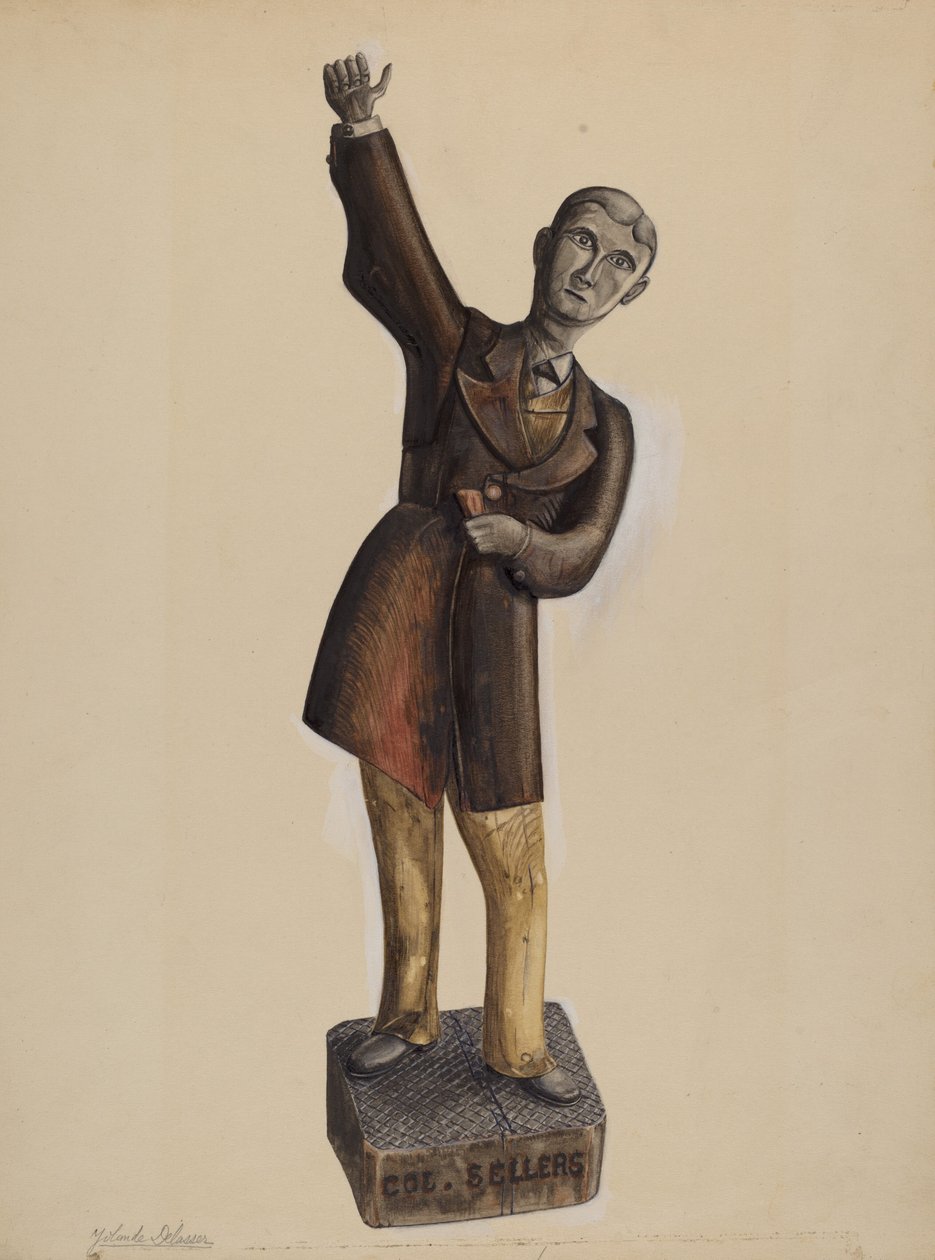Medisinmann, ca. 1937. av Yolande Delasser