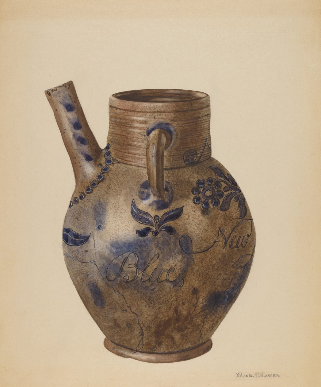 Vannkanne, ca. 1936. av Yolande Delasser