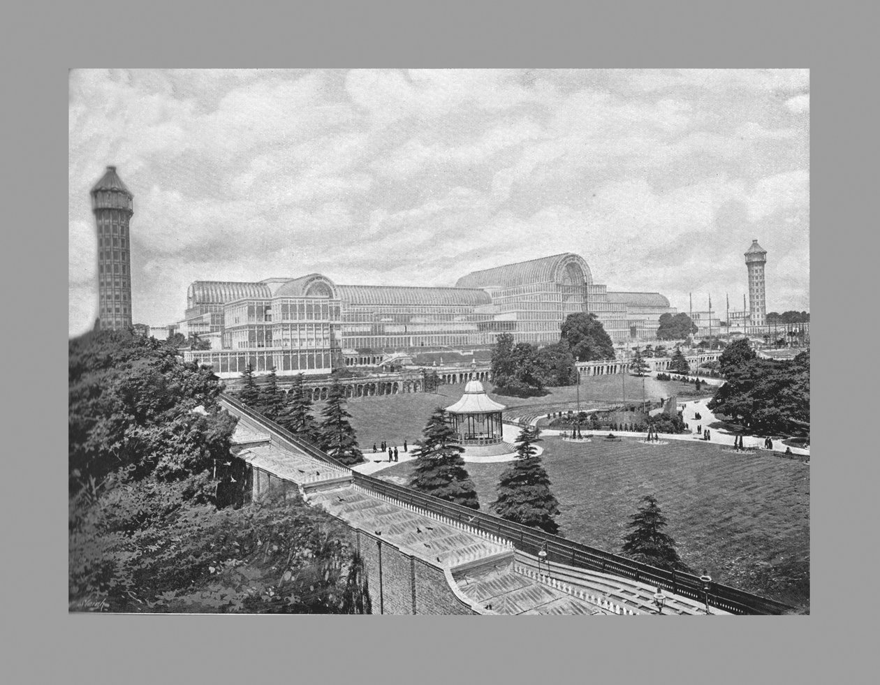 The Crystal Palace, London, ca 1900 av York and Son