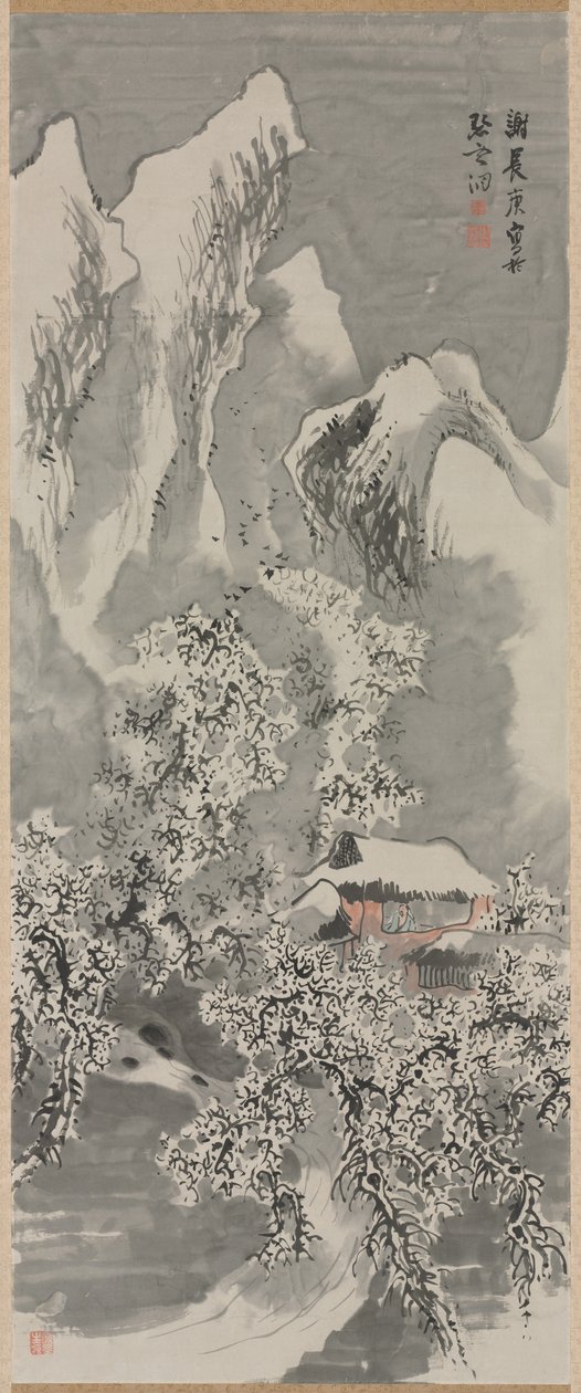 Snølandskap, ca. 1770-årene. av Yosa Buson