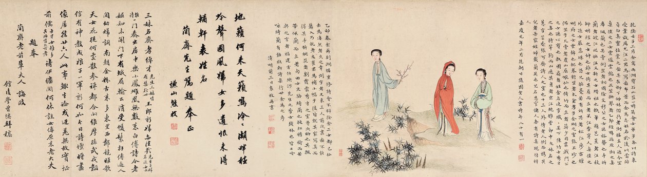 Yuan Mei og hans kvinnelige studenter av Yuan Mei