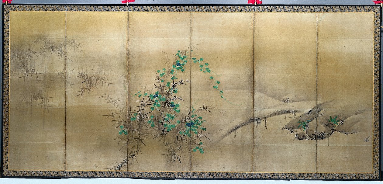 Vinter- og sommerblomster, ca. 1600. av Yusho Kaiho