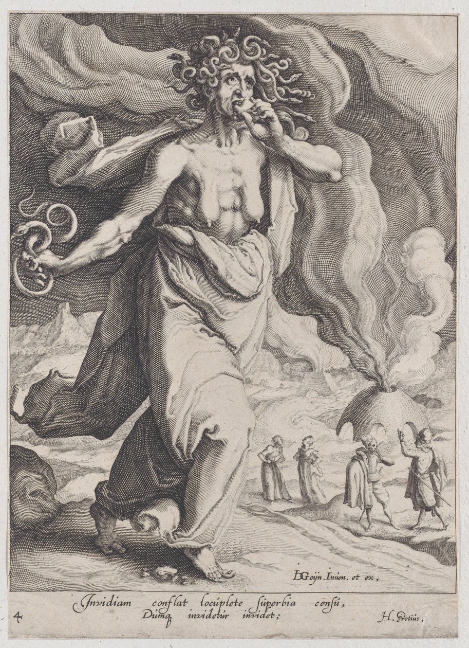 Misunnelse, fra dyder og laster, 1596-97., 1596-97. av Zacharias Dolendo