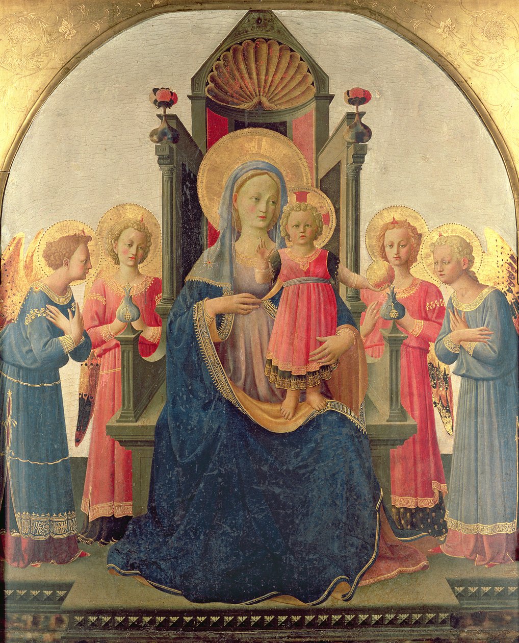 Tronet Madonna av Zanobi di Benedetto Strozzi