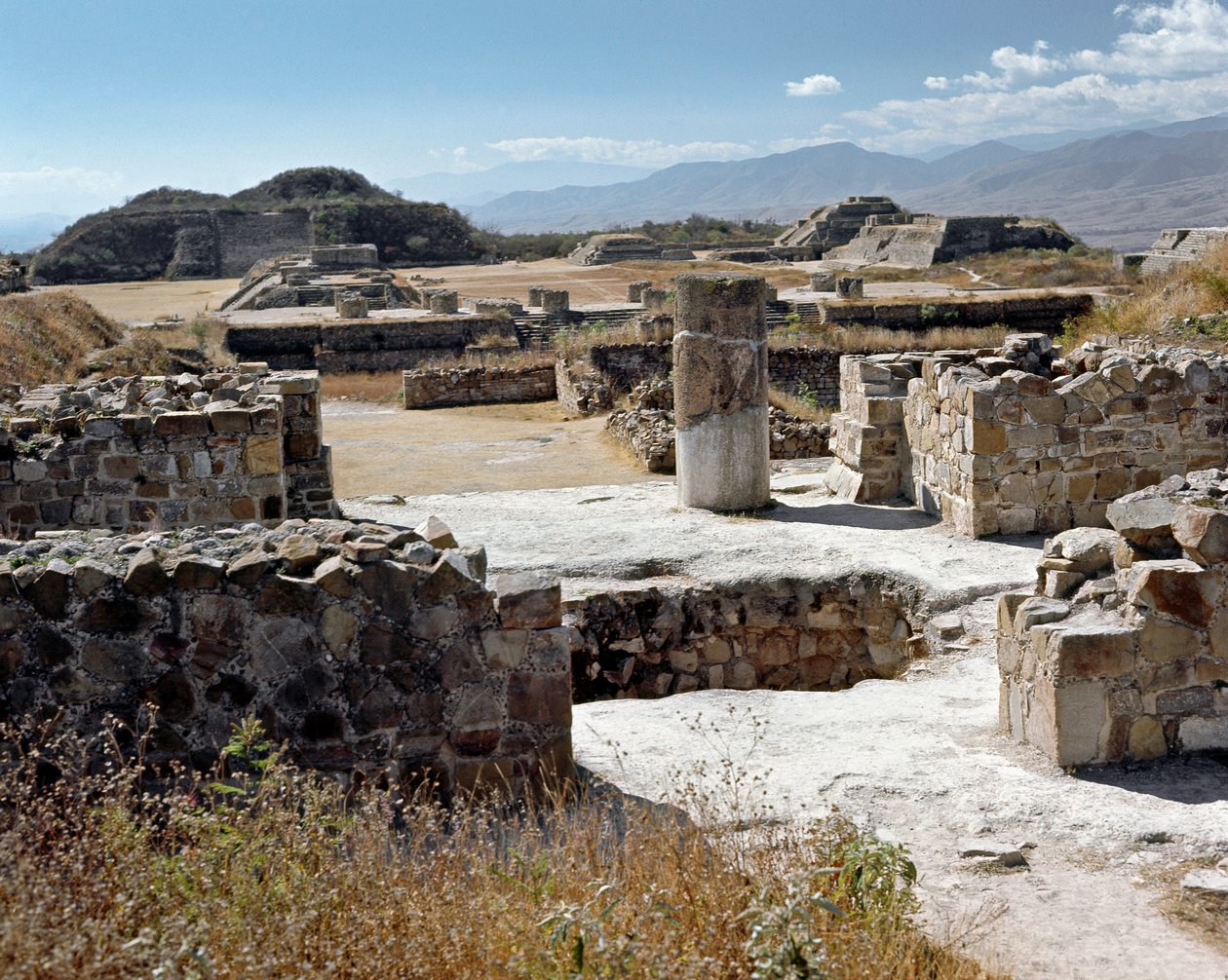 Det nordlige tempelet (500 f.Kr.-850 e.Kr.) av Zapotec Zapotec