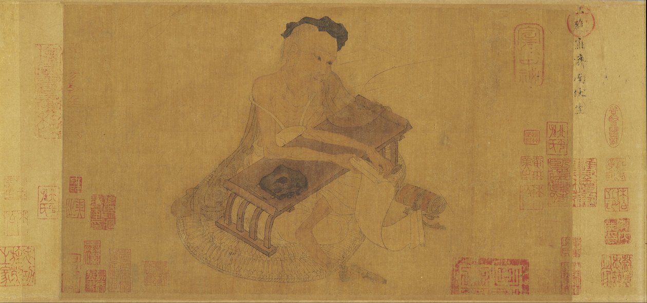 Fu Sheng forklarer klassikeren av Zhang Sengyao