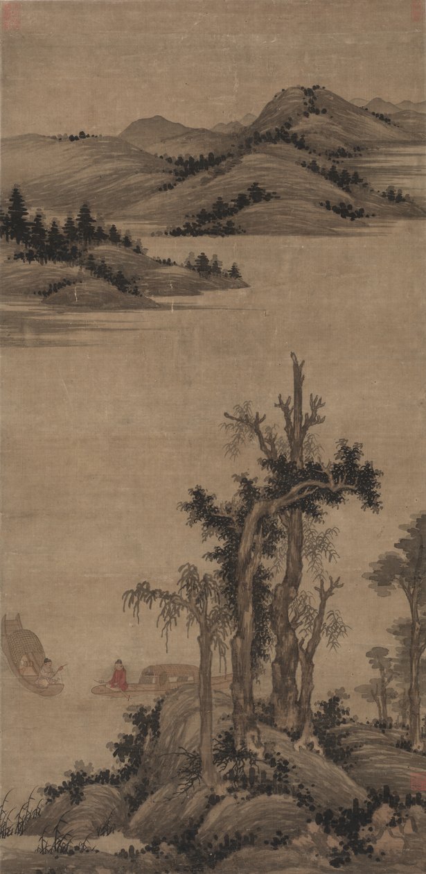 Fiskere-eremitter i bekk og fjell av Zhao Yong