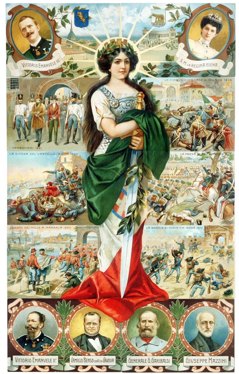 ALLEGORIA AV ITALIA TURRITA 1911 av . .