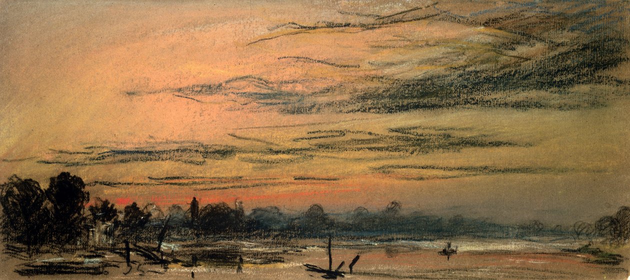 Etterglød to timer etter solnedgang av Frederick (attr. to) Barnard
