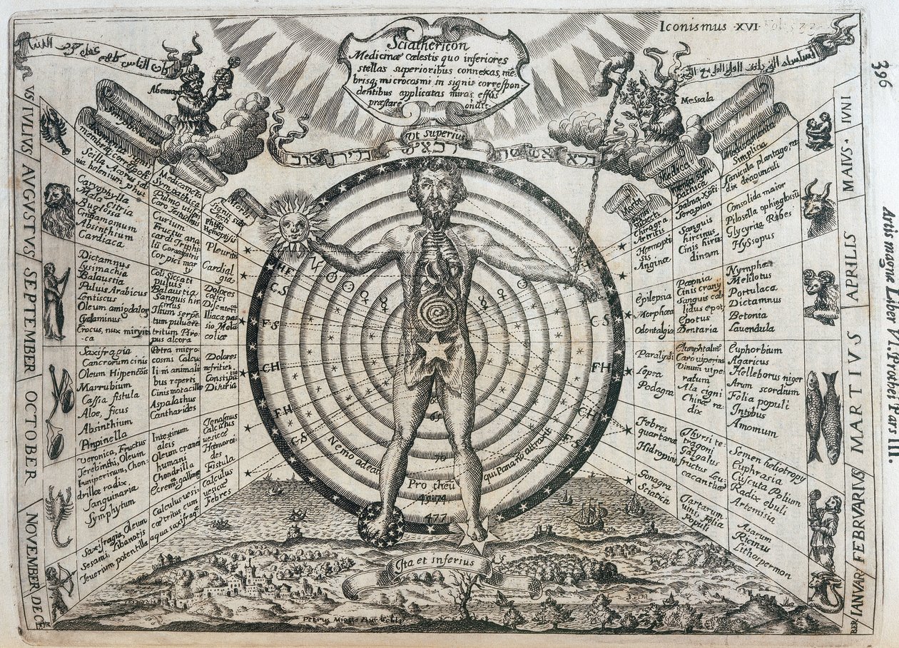 Astrologisk diagram av Frederick (attr. to) Barnard