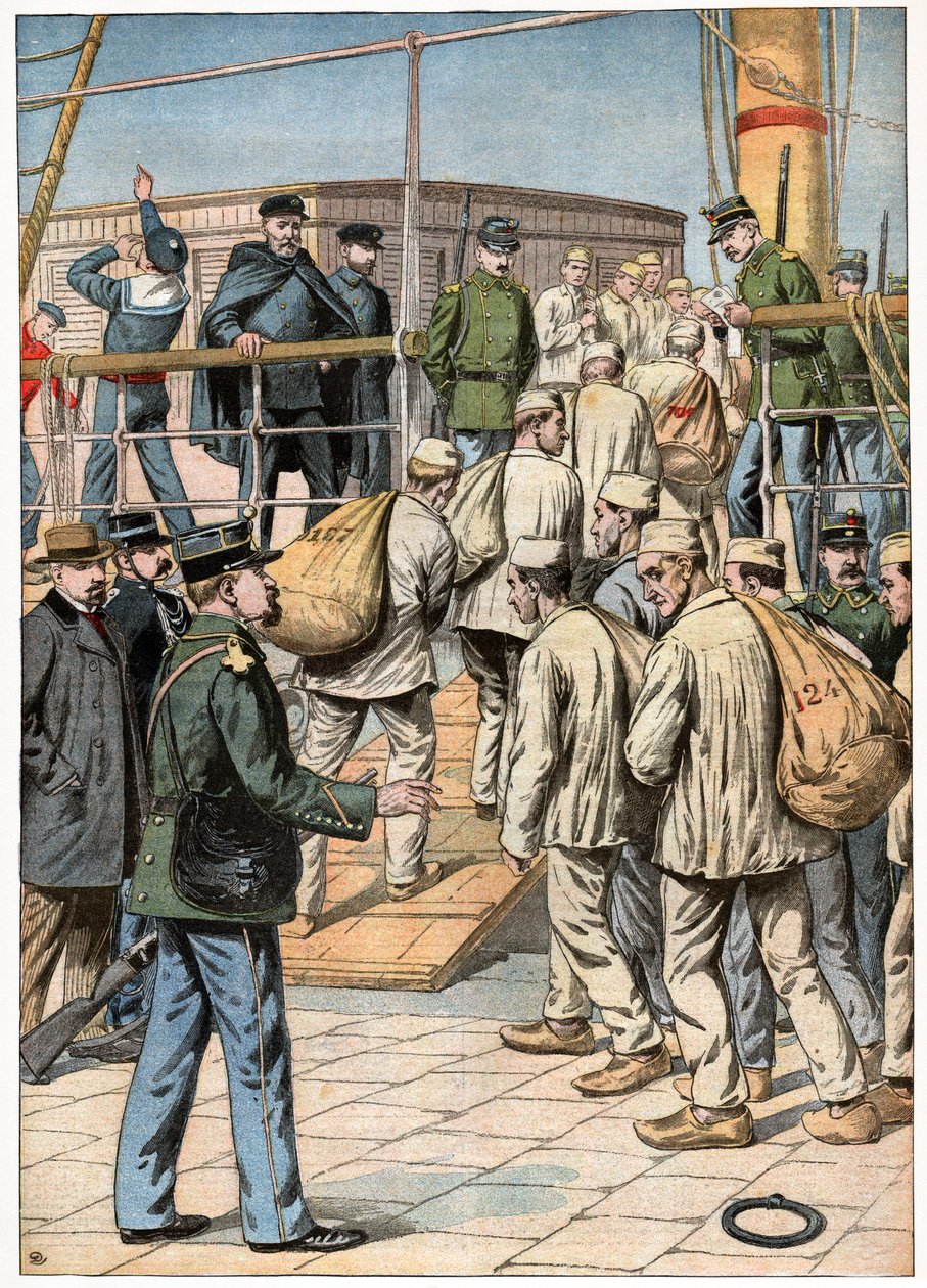 Cayenne straffekoloni. 1904 (gravering) av . .