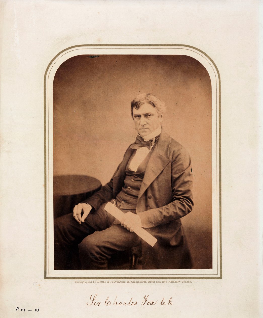Charles Fox, ingeniør av Ferdinand Georg Waldmuller