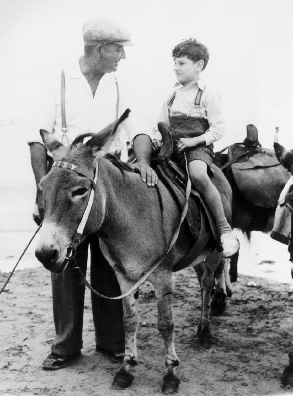 Eselridning ved Margate, Kent, 3. august 1949 av Ferdinand Georg Waldmuller