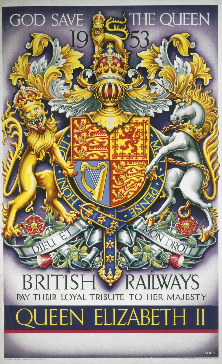 'God Save the Queen', BR-plakat av Ferdinand Georg Waldmuller