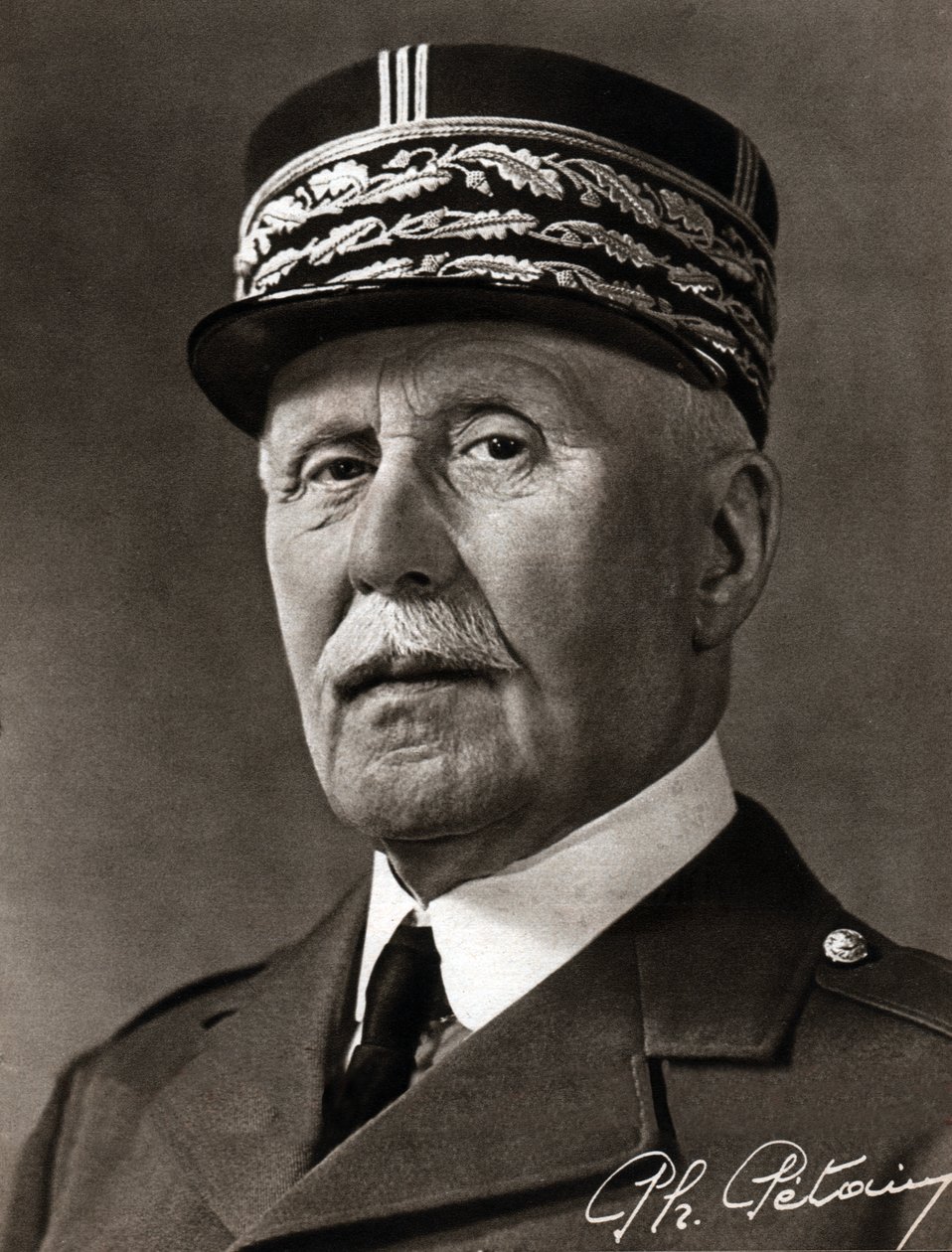 Marskalk Philippe Petain. Marshall Philippe Petain. av Ferdinand Georg Waldmuller
