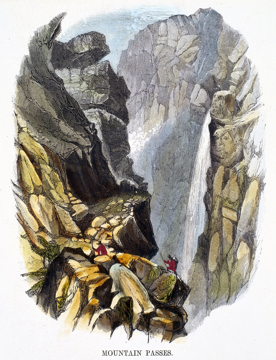 Fjellpass av Frederick (attr. to) Barnard