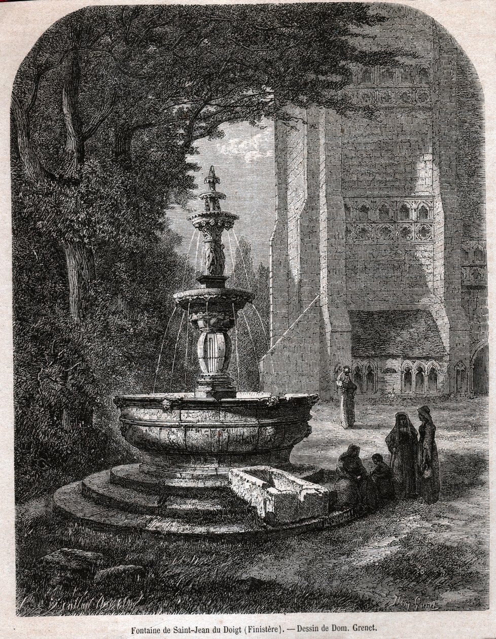 Saint John of the Finger, ca 1850 (gravering) av . .