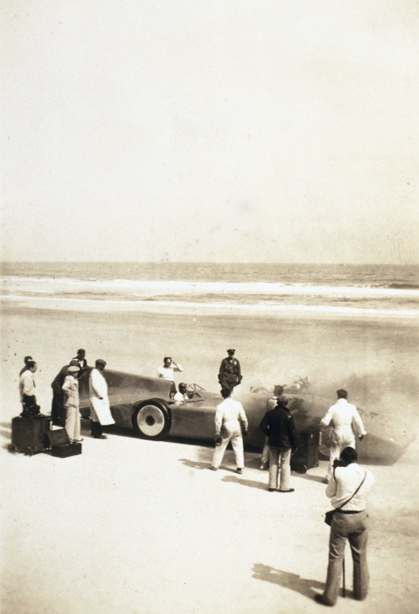 Sir Malcolm Campbell, engelsk idrettsmann og racer av Ferdinand Georg Waldmuller