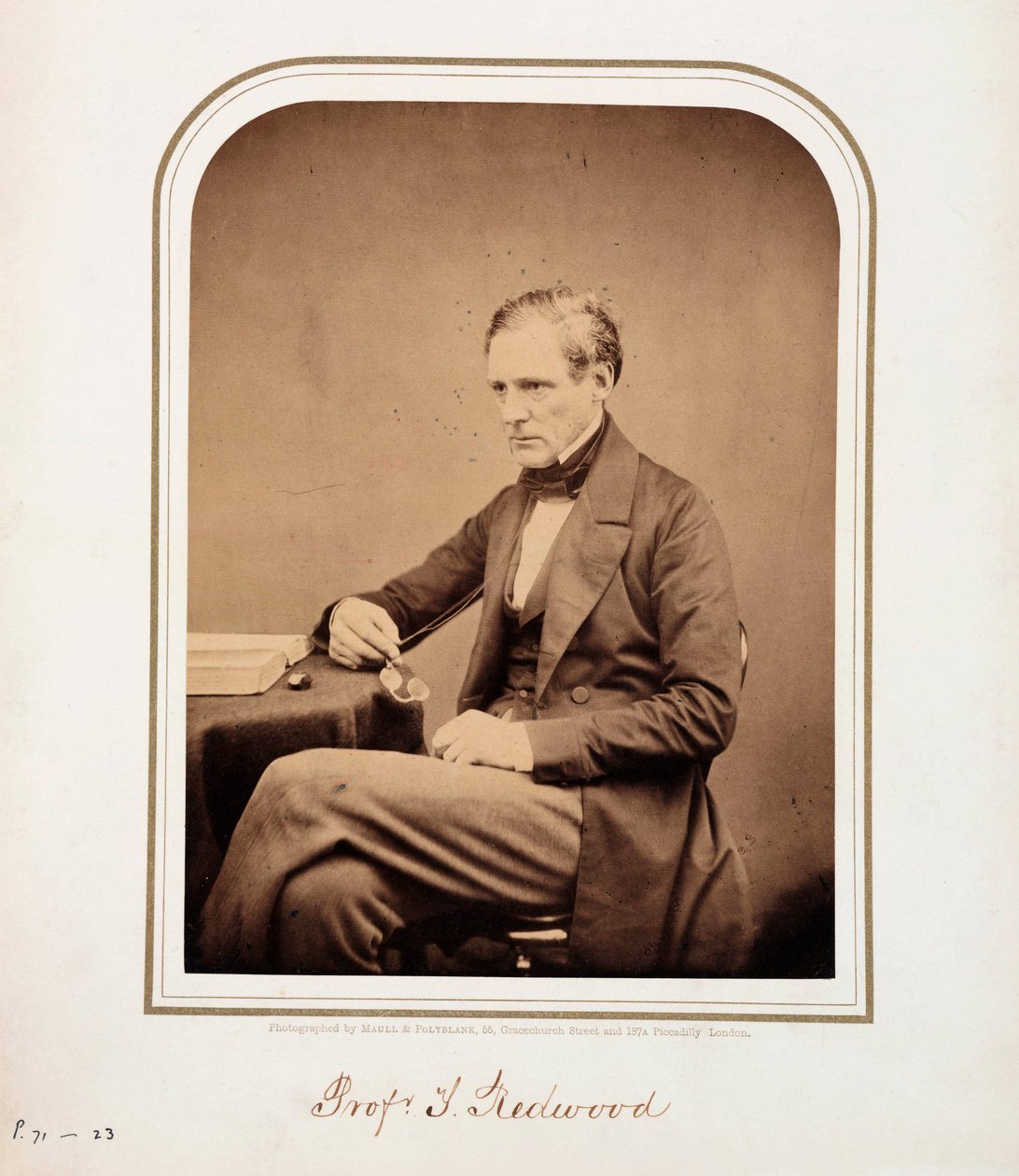 Theophilus Redwood , walisisk kjemiker av Ferdinand Georg Waldmuller