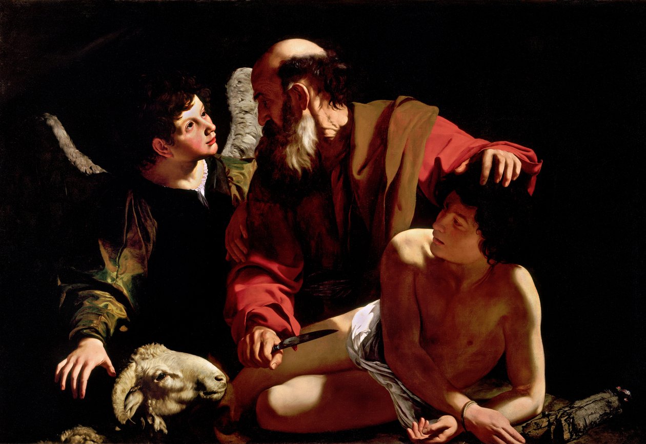 Isaks offer av Michelangelo Merisi da  Caravaggio