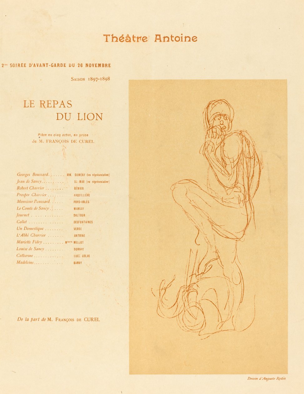 Løvenes måltid av Auguste Rodin